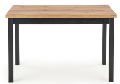Kitchen Table Cobalt | size: Length: 68cm, Width: 120cm, Height: 77cm | color: Black/Oak | image: 5 | variant: 1012025