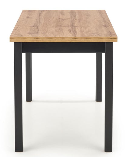 Kitchen Table Cobalt | size: Length: 68cm, Width: 120cm, Height: 77cm | color: Black/Oak | image: 6 | variant: 1012025
