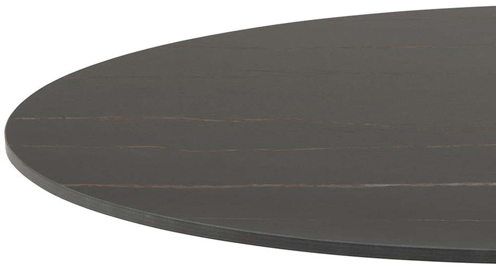 Kitchen Table Cobham | size: Length: 90cm, Width: 90cm, Height: 75cm, Diameter: 90cm | color: Black | image: 4 | variant: 1001570