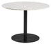 Kitchen Table Corby | size: Length: 105cm, Width: 105cm, Height: 75cm, Diameter: 105cm | color: White/Black | image: 0 | variant: 1006509