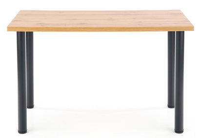 Kitchen Table Dakar | size: Length: 68cm, Width: 120cm, Height: 75cm | color: Black/Oak | image: 3 | variant: 1003229