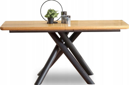Kitchen Table Derrick | size: Length: 90cm, Width: 200cm, Height: 75cm | color: Oak | image: 1 | variant: 1011290