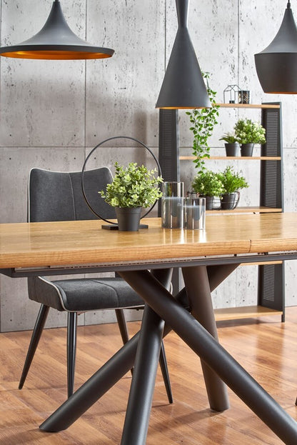 Kitchen Table Derrick | size: Length: 90cm, Width: 200cm, Height: 75cm | color: Oak | image: 5 | variant: 1011290