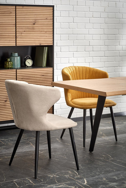 Kitchen Table Dickson 2 | size: Length: 88cm, Width: 210cm, Height: 76cm | color: Black/Oak | image: 6 | variant: 1013013