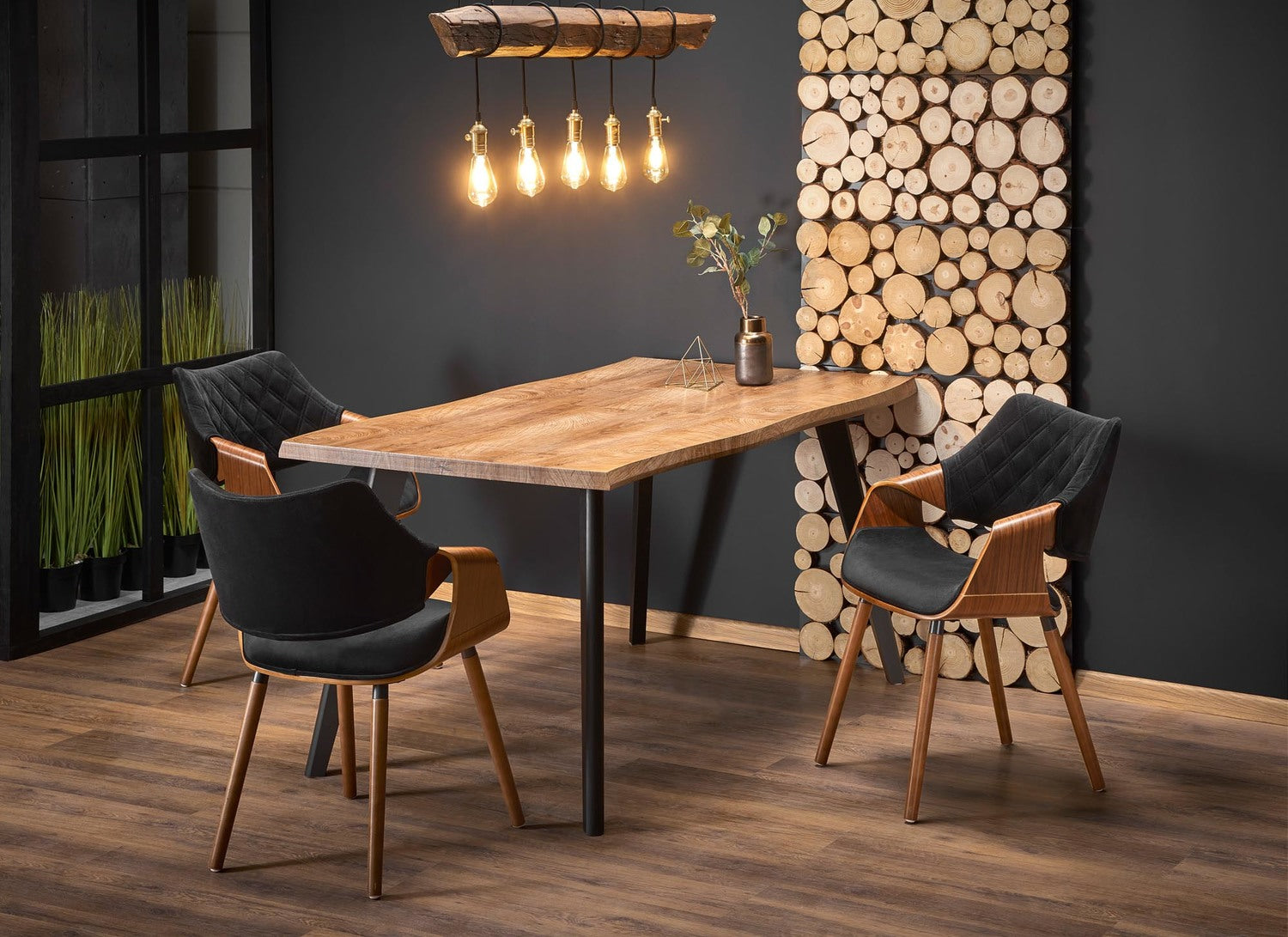 Kitchen Table Dickson | size: Length: 80cm, Width: 180cm, Height: 75cm | color: Oak | image: 2 | variant: 1016880
