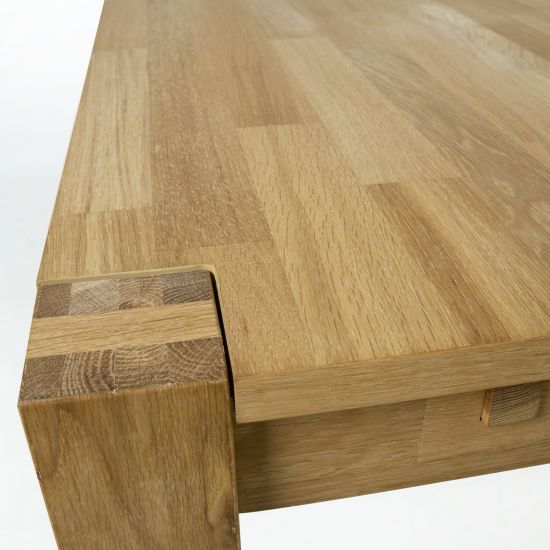 Kitchen Table Drammen | size: Length: 90cm, Width: 120cm, Height: 76cm | color: Oak | image: 6 | variant: 1005079