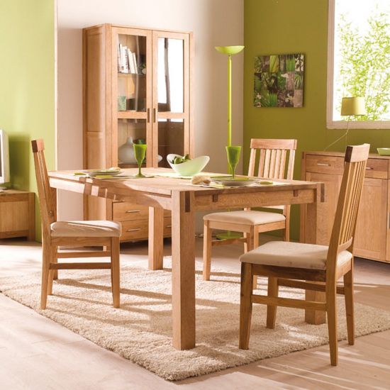 Kitchen Table Drammen | size: Length: 90cm, Width: 180cm, Height: 76cm | color: Oak | image: 5 | variant: 1005083