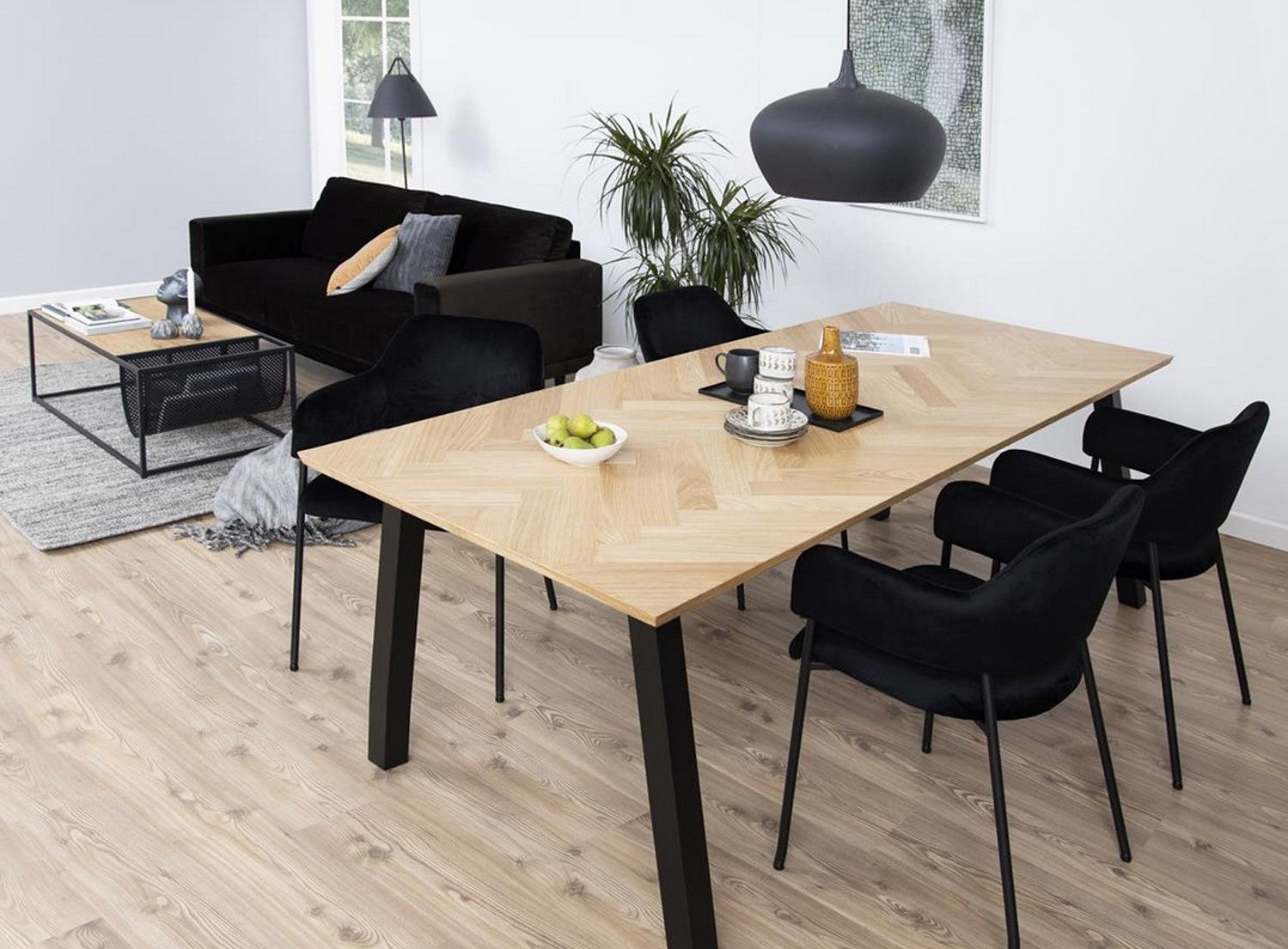 Kitchen Table East Aberaeron | size: Length: 95cm, Width: 180cm, Height: 75cm | color: Oak | image: 3 | variant: 1005766