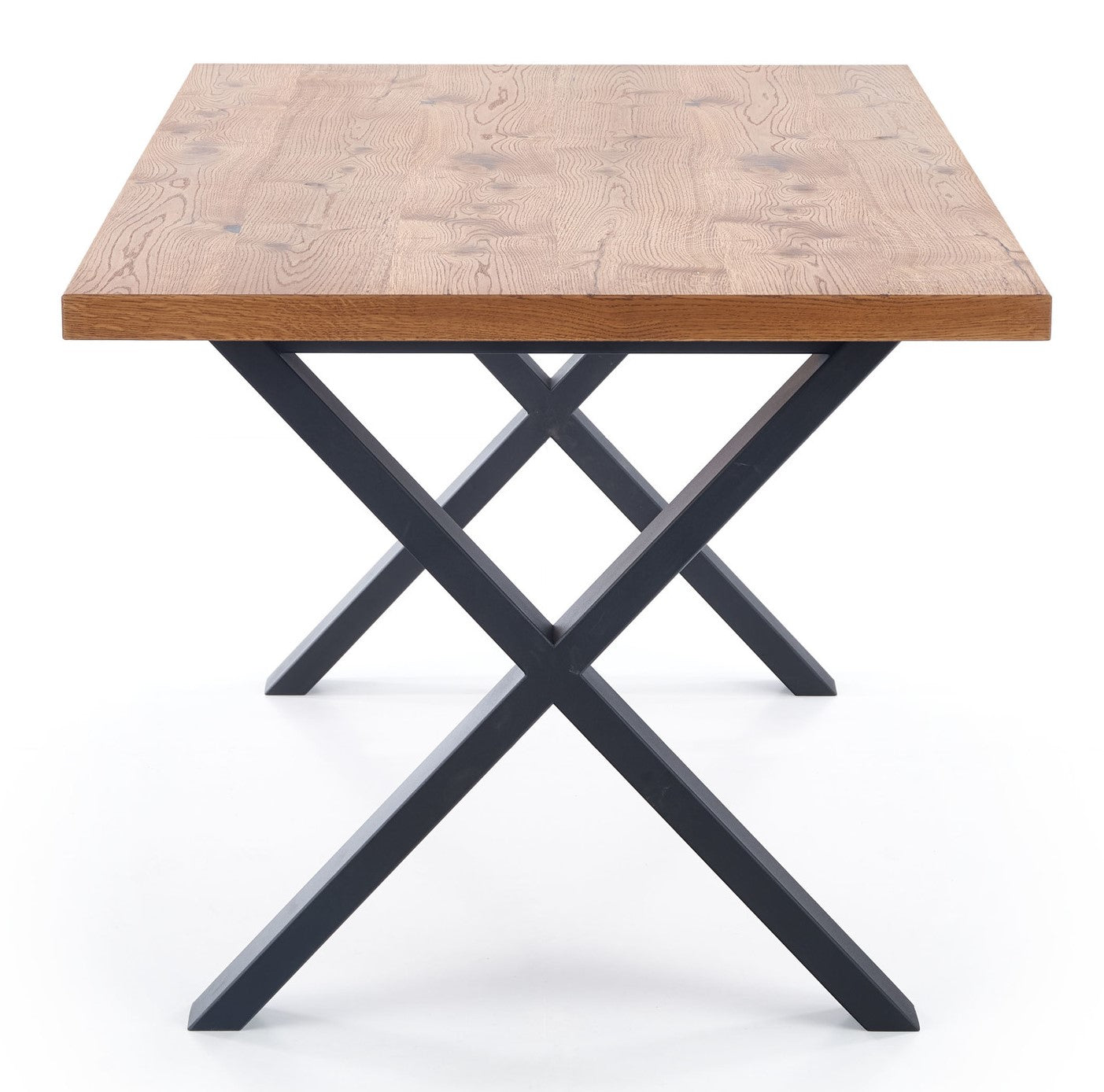 Kitchen Table East Bombay | size: Length: 90cm, Width: 250cm, Height: 76cm | color: Black/Oak | image: 6 | variant: 1006868