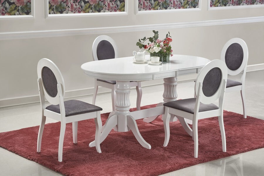 Kitchen Table East Brazilia | size: Length: 90cm, Width: 190cm, Height: 77cm | color: White | image: 6 | variant: 1006837