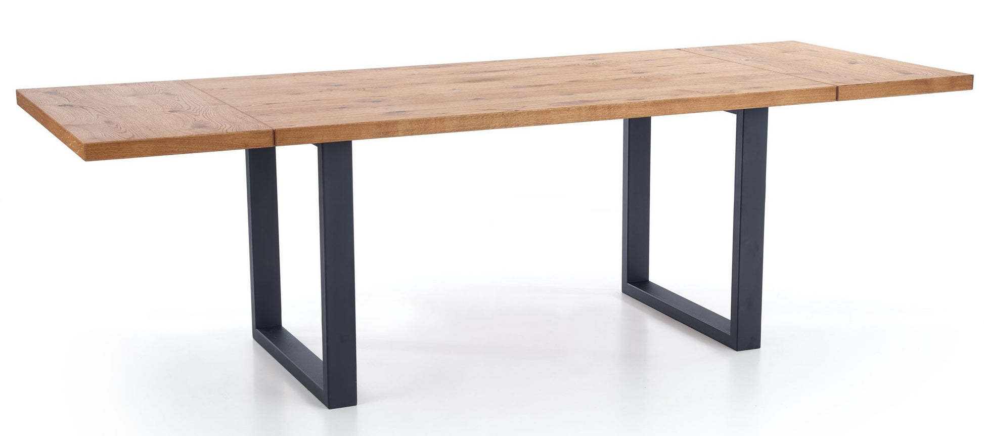 Kitchen Table East Calcutta | size: Length: 90cm, Width: 250cm, Height: 76cm | color: Black/Oak | image: 2 | variant: 1006869
