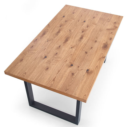 Kitchen Table East Calcutta | size: Length: 90cm, Width: 250cm, Height: 76cm | color: Black/Oak | image: 7 | variant: 1006869