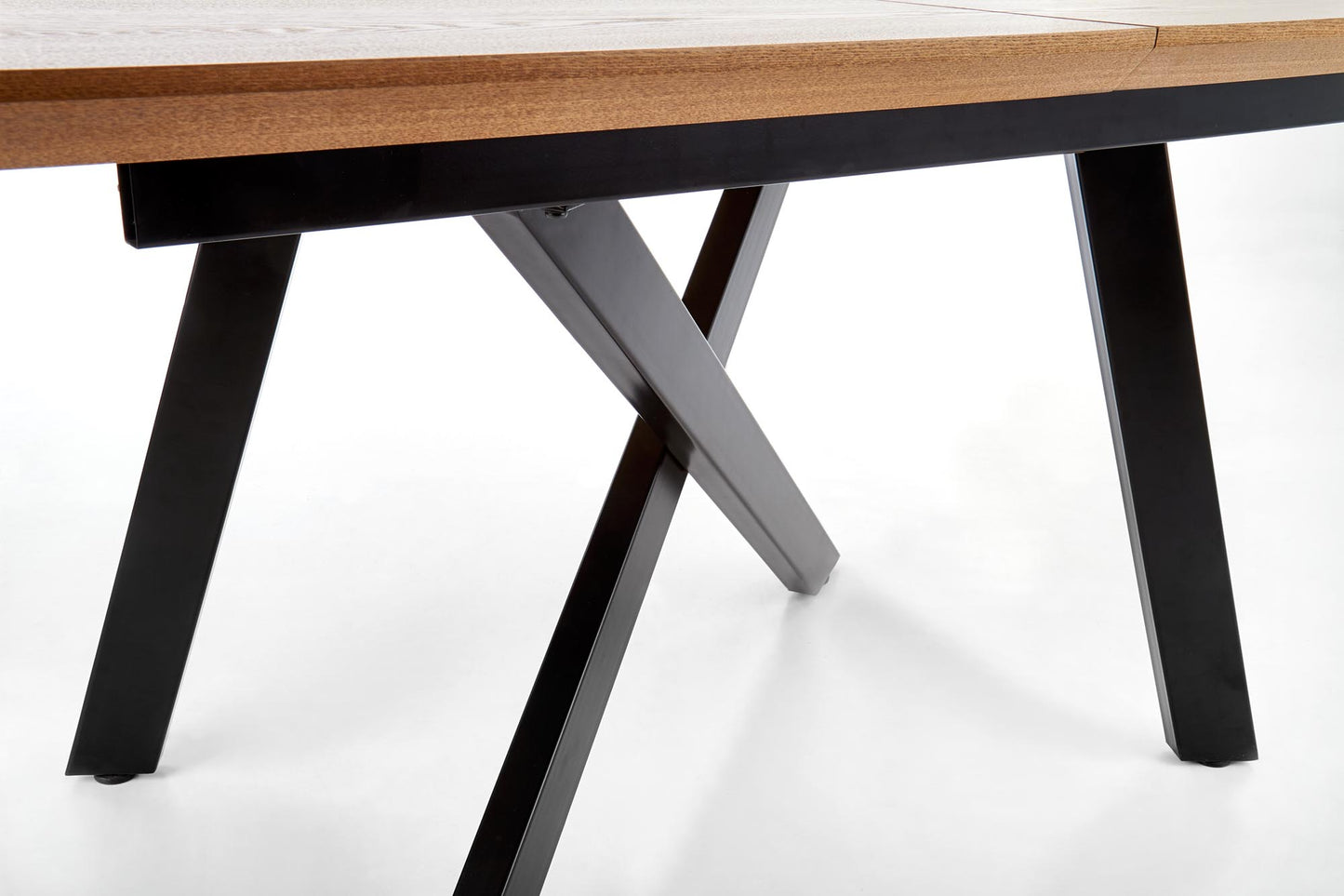 Kitchen Table East Doha | size: Length: 90cm, Width: 200cm, Height: 76cm | color: Black/Oak | image: 3 | variant: 1006854