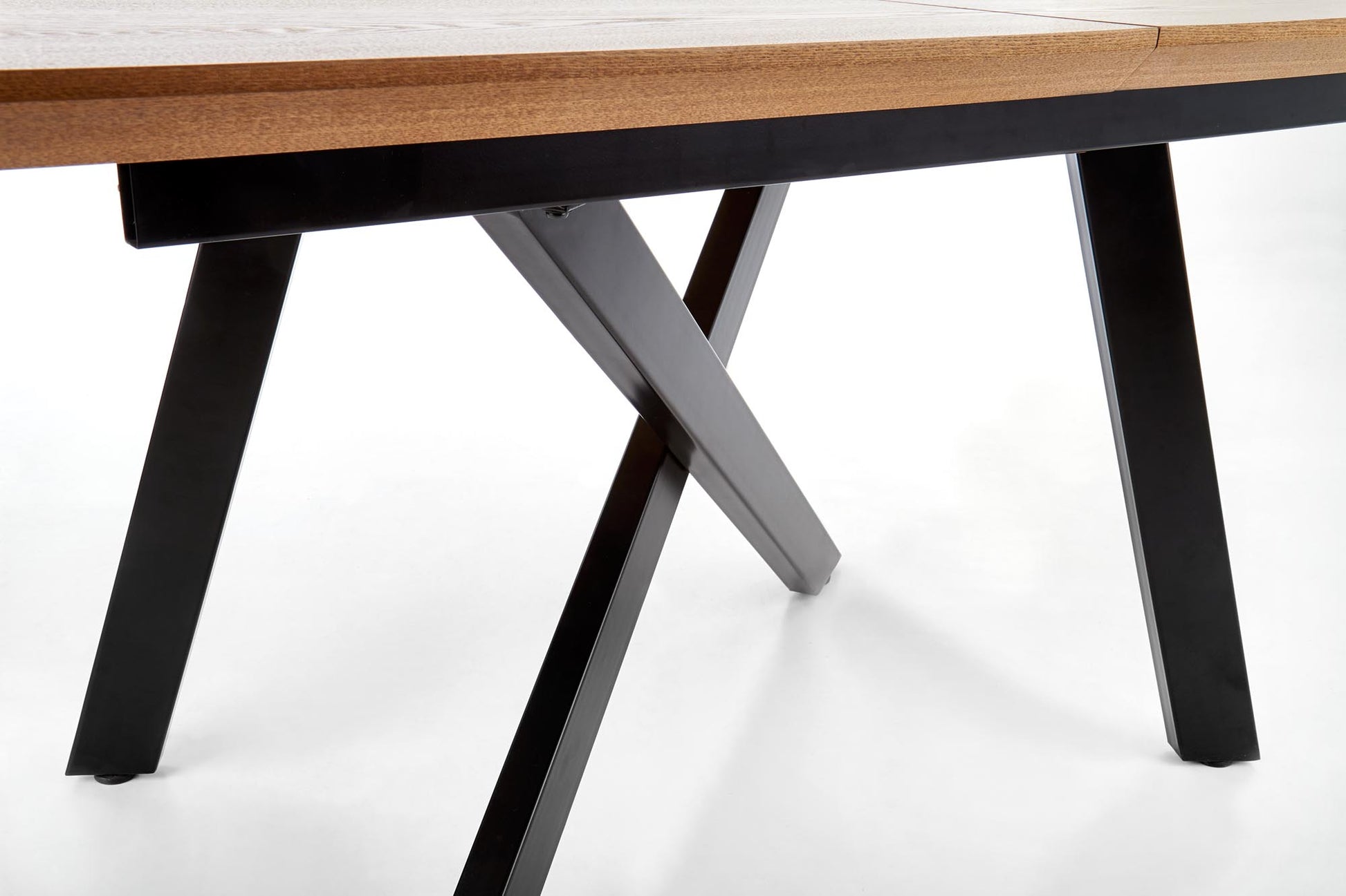 Kitchen Table East Doha | size: Length: 90cm, Width: 200cm, Height: 76cm | color: Black/Oak | image: 3 | variant: 1006854