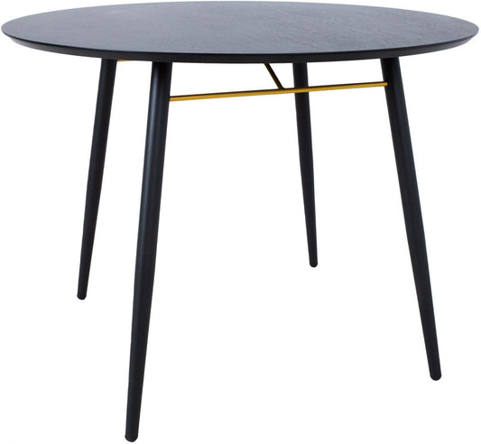 Kitchen Table East Knighton | size: Length: 100cm, Width: 100cm, Height: 75cm, Diameter: 100cm | color: Black | image: 1 | variant: 1005829
