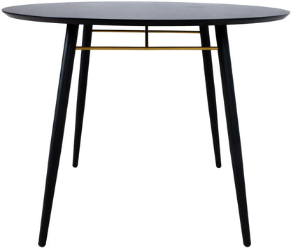 Kitchen Table East Knighton | size: Length: 100cm, Width: 100cm, Height: 75cm, Diameter: 100cm | color: Black | image: 4 | variant: 1005829