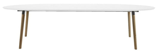 Kitchen Table East Livorno | size: Length: 100cm, Width: 270cm, Height: 74cm | color: White | image: 0 | variant: 1006493