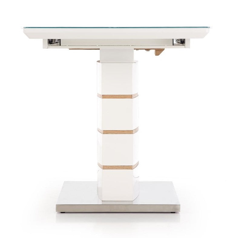 Kitchen Table East Medina | size: Length: 80cm, Width: 180cm, Height: 76cm | color: White/Oak | image: 5 | variant: 1006856