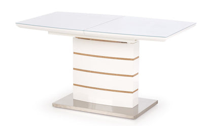 Kitchen Table East Medina | size: Length: 80cm, Width: 180cm, Height: 76cm | color: White/Oak | image: 7 | variant: 1006856