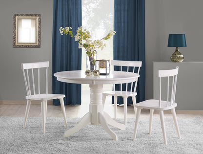 Kitchen Table East Osaka | size: Length: 106cm, Width: 106cm, Height: 75cm, Diameter: 106cm | color: White | image: 2 | variant: 1006799