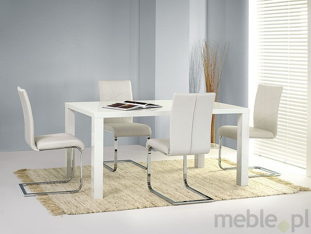 Kitchen Table East Paris | size: Length: 80cm, Width: 120cm, Height: 75cm | color: White | image: 4 | variant: 1006802