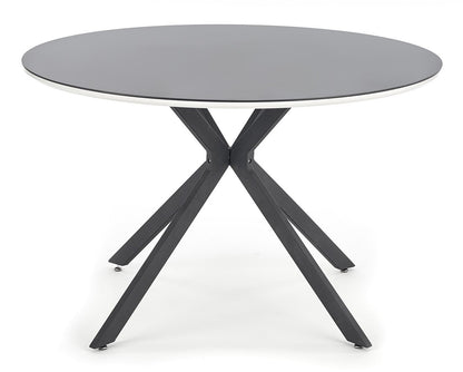 Kitchen Table East Portland | size: Length: 120cm, Width: 120cm, Height: 76cm, Diameter: 120cm | color: White/Black | image: 2 | variant: 1006806