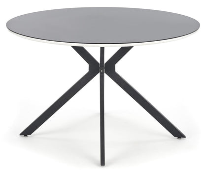 Kitchen Table East Portland | size: Length: 120cm, Width: 120cm, Height: 76cm, Diameter: 120cm | color: White/Black | image: 3 | variant: 1006806