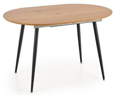 Kitchen Table East Quebec | size: Length: 80cm, Width: 160cm, Height: 74cm | color: Black/Oak | image: 1 | variant: 1006807