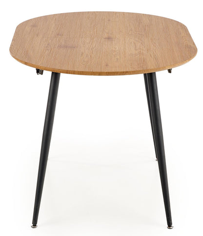Kitchen Table East Quebec | size: Length: 80cm, Width: 160cm, Height: 74cm | color: Black/Oak | image: 6 | variant: 1006807