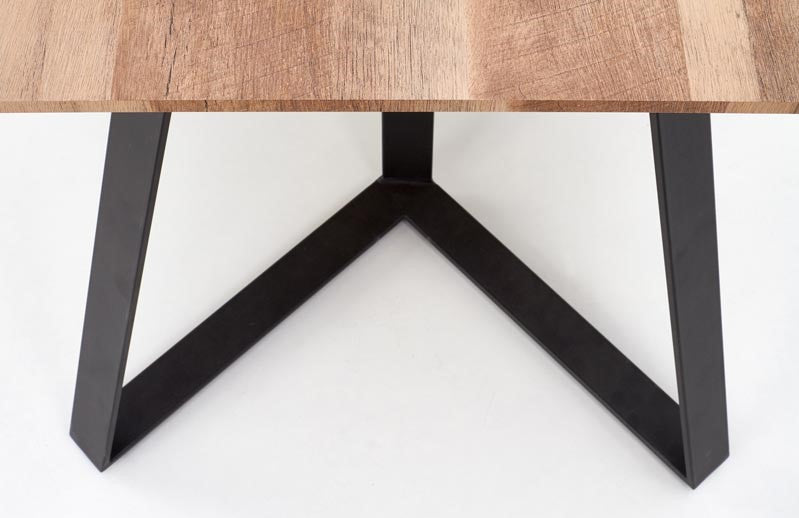Kitchen Table East Salt Lake | size: Length: 90cm, Width: 180cm, Height: 76cm | color: Black/Walnut | image: 3 | variant: 1006813