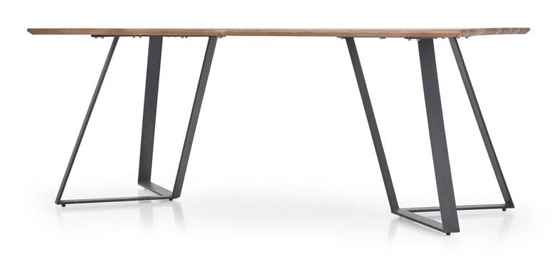 Kitchen Table East Salt Lake | size: Length: 90cm, Width: 180cm, Height: 76cm | color: Black/Walnut | image: 4 | variant: 1006813