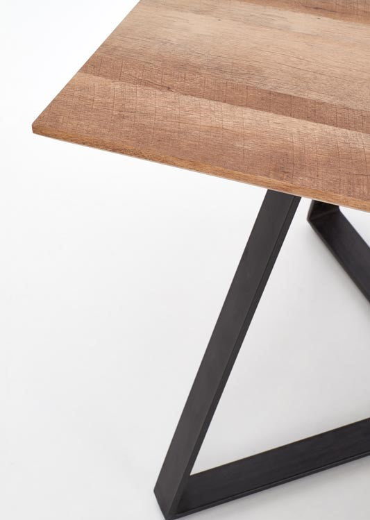 Kitchen Table East Salt Lake | size: Length: 90cm, Width: 180cm, Height: 76cm | color: Black/Walnut | image: 5 | variant: 1006813