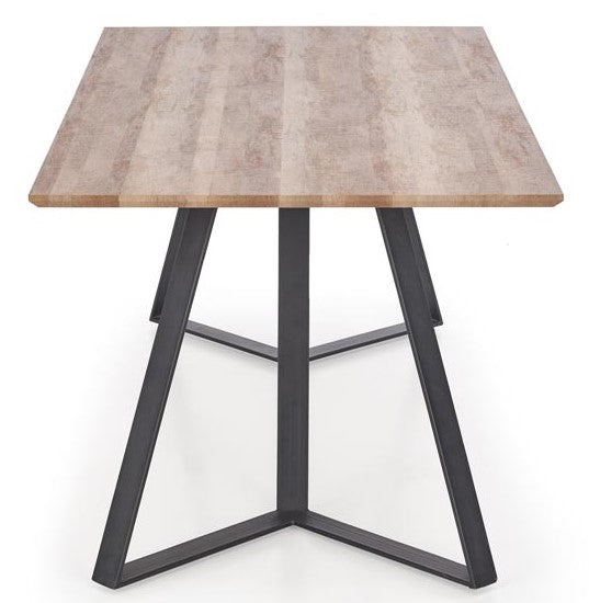 Kitchen Table East Salt Lake | size: Length: 90cm, Width: 180cm, Height: 76cm | color: Black/Walnut | image: 7 | variant: 1006813