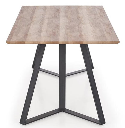 Kitchen Table East Salt Lake | size: Length: 90cm, Width: 180cm, Height: 76cm | color: Black/Walnut | image: 7 | variant: 1006813