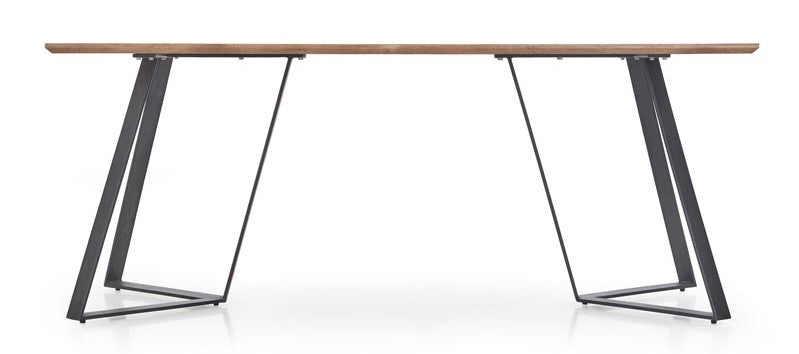 Kitchen Table East Salt Lake | size: Length: 90cm, Width: 180cm, Height: 76cm | color: Black/Walnut | image: 8 | variant: 1006813