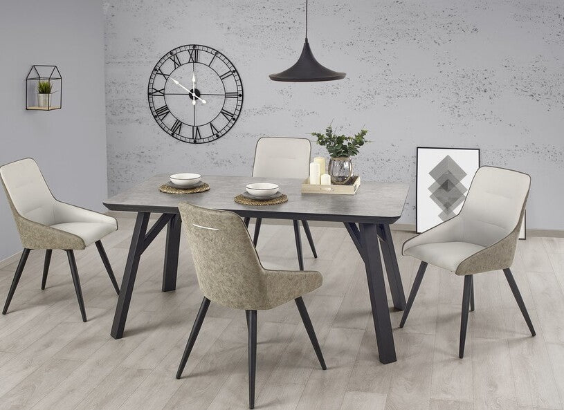 Kitchen Table East San Diego | size: Length: 90cm, Width: 160cm, Height: 76cm | color: Gray | image: 4 | variant: 1006814