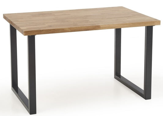 Kitchen Table East Sao Paulo | size: Length: 78cm, Width: 120cm, Height: 76cm | color: Black/Oak | image: 1 | variant: 1006836