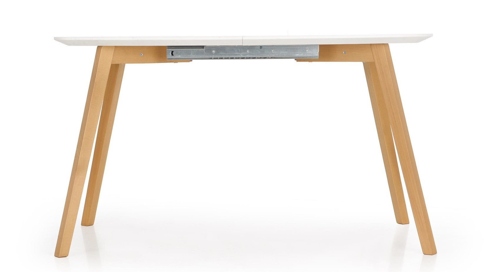 Kitchen Table East Shanghai | size: Length: 90cm, Width: 200cm, Height: 76cm | color: White/Oak | image: 3 | variant: 1006822