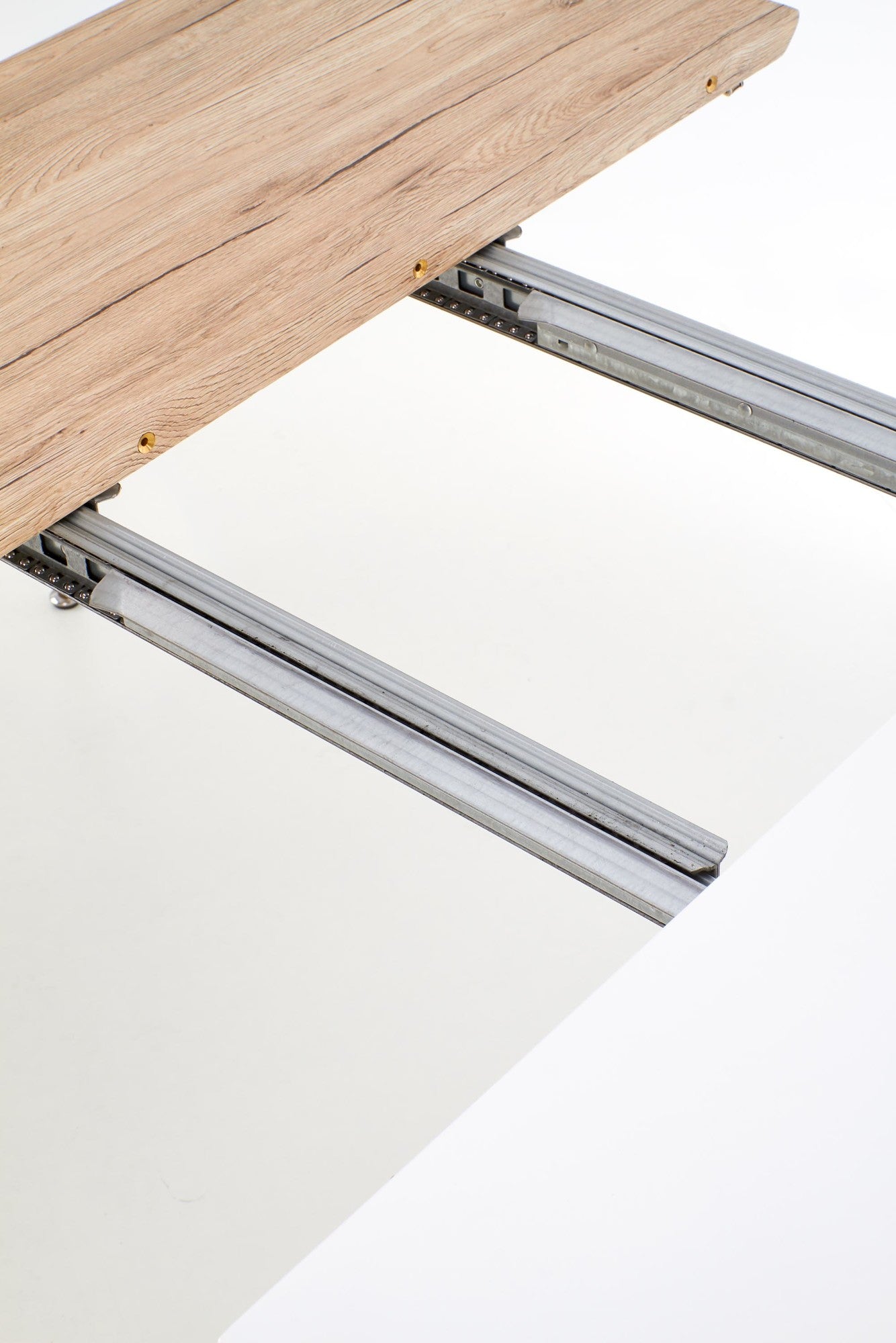 Kitchen Table East Shanghai | size: Length: 90cm, Width: 200cm, Height: 76cm | color: White/Oak | image: 7 | variant: 1006822