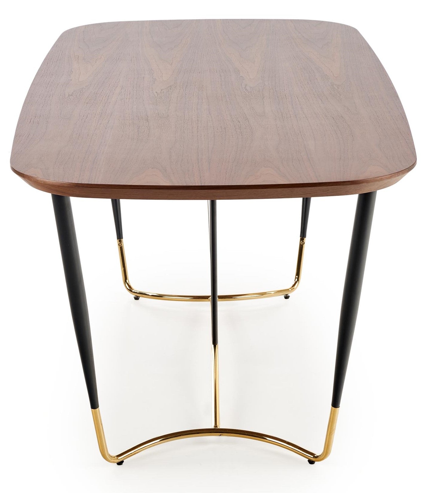 Kitchen Table East Sharjah | size: Length: 90cm, Width: 180cm, Height: 76cm | color: Black/Walnut | image: 3 | variant: 1006847