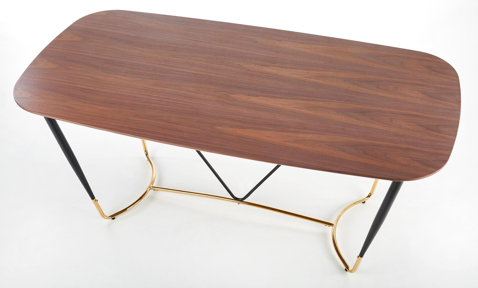 Kitchen Table East Sharjah | size: Length: 90cm, Width: 180cm, Height: 76cm | color: Black/Walnut | image: 8 | variant: 1006847