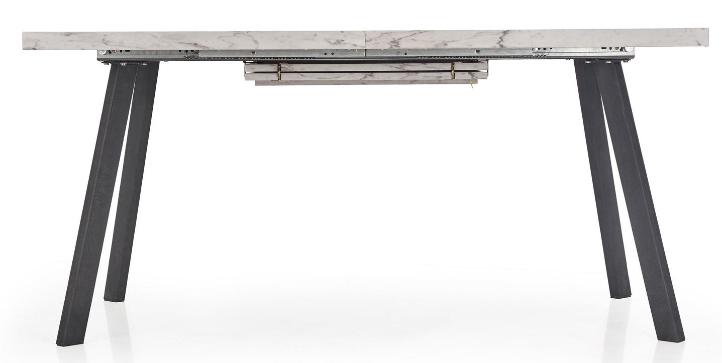 Kitchen Table East Tel Aviv | size: Length: 90cm, Width: 220cm, Height: 76cm | color: White/Marble/Black | image: 4 | variant: 1006828