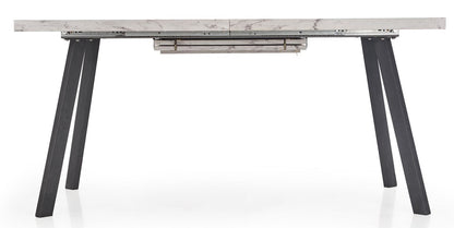 Kitchen Table East Tel Aviv | size: Length: 90cm, Width: 220cm, Height: 76cm | color: White/Marble/Black | image: 4 | variant: 1006828