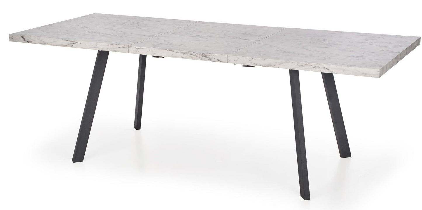Kitchen Table East Tel Aviv | size: Length: 90cm, Width: 220cm, Height: 76cm | color: White/Marble/Black | image: 6 | variant: 1006828