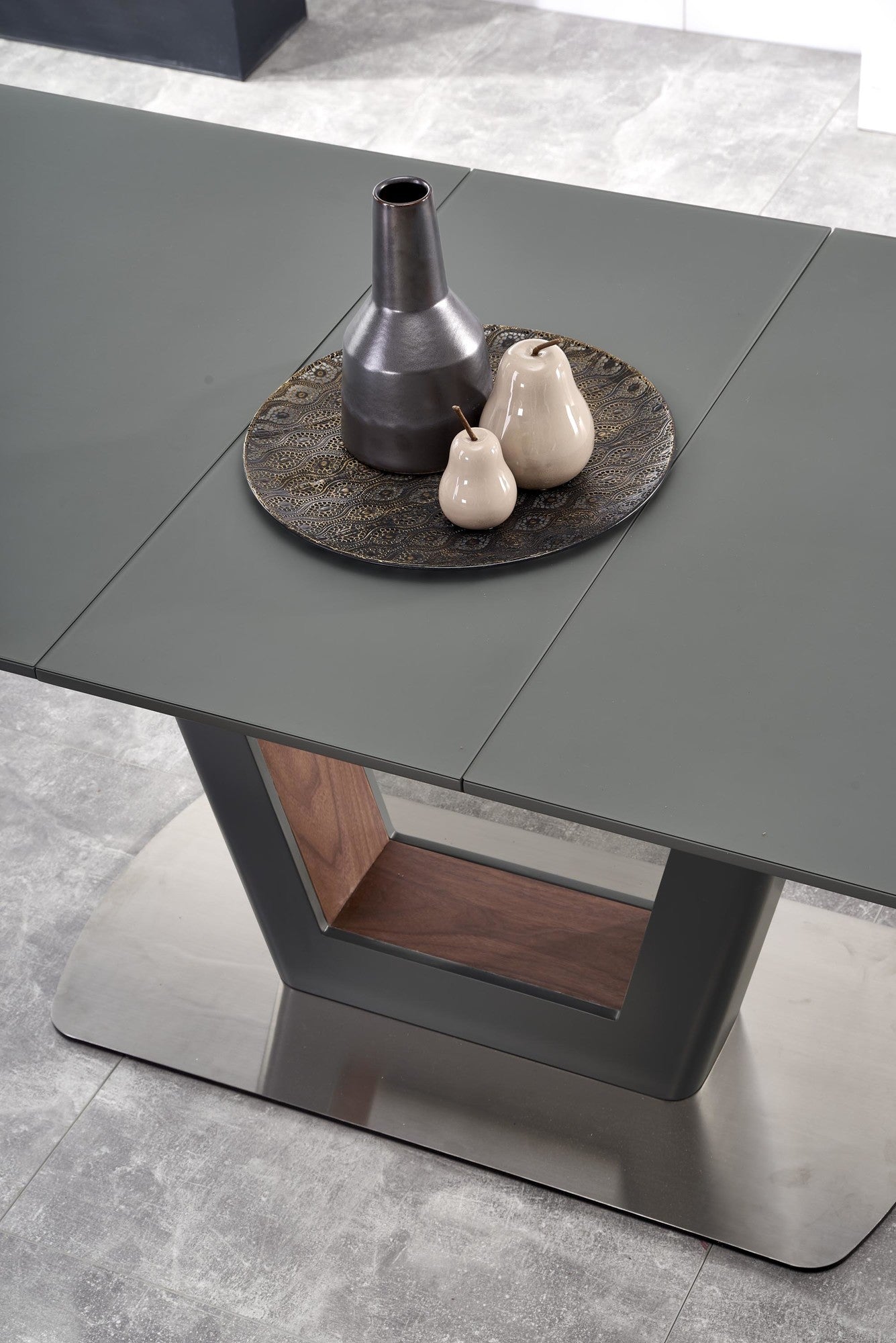 Kitchen Table East Utrecht | size: Length: 90cm, Width: 200cm, Height: 76cm | color: Brown/Grey | image: 4 | variant: 1006879