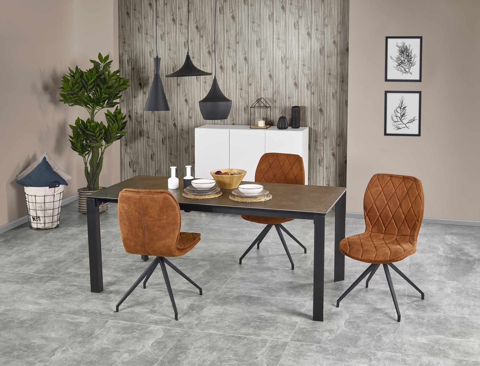 Kitchen Table East Vadodara | size: Length: 85cm, Width: 180cm, Height: 76cm | color: Gray | image: 3 | variant: 1006876