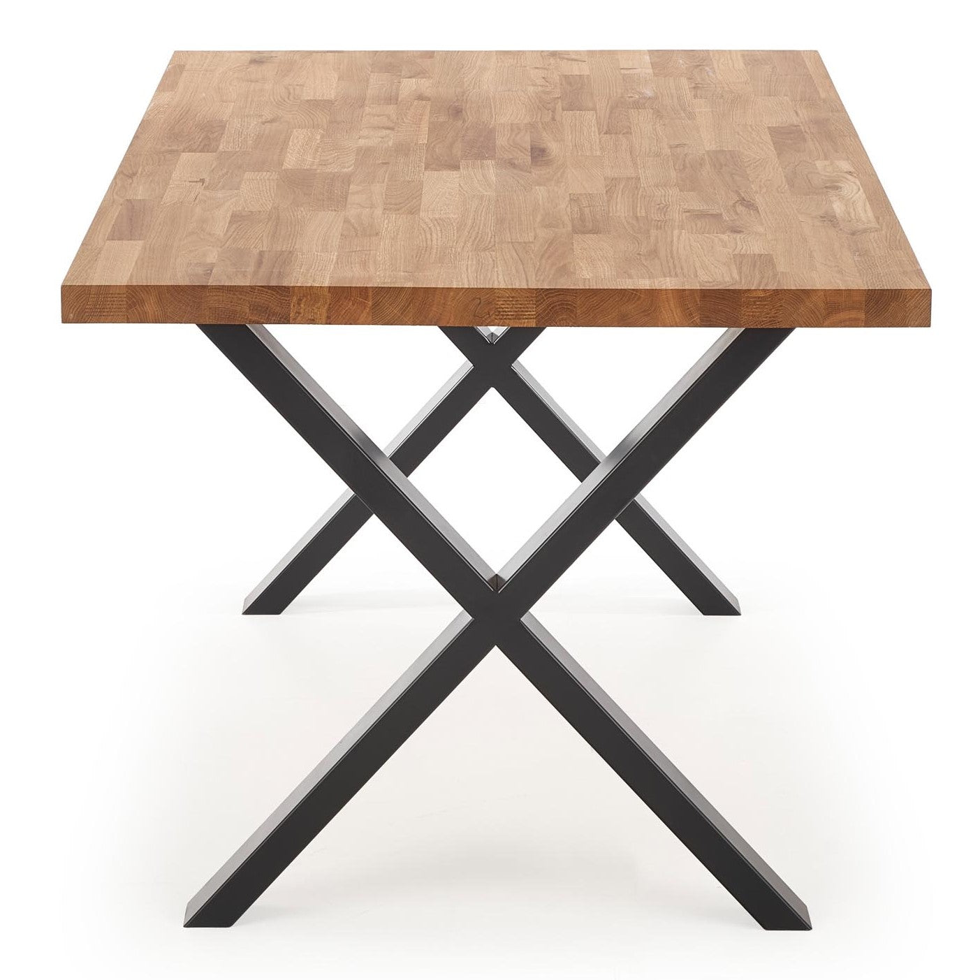 Kitchen Table East Washington | size: Length: 78cm, Width: 120cm, Height: 76cm | color: Black/Oak | image: 2 | variant: 1006834