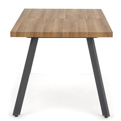 Kitchen Table East Woodbridge | size: Length: 85cm, Width: 220cm, Height: 76cm | color: Black/Walnut | image: 5 | variant: 1006821