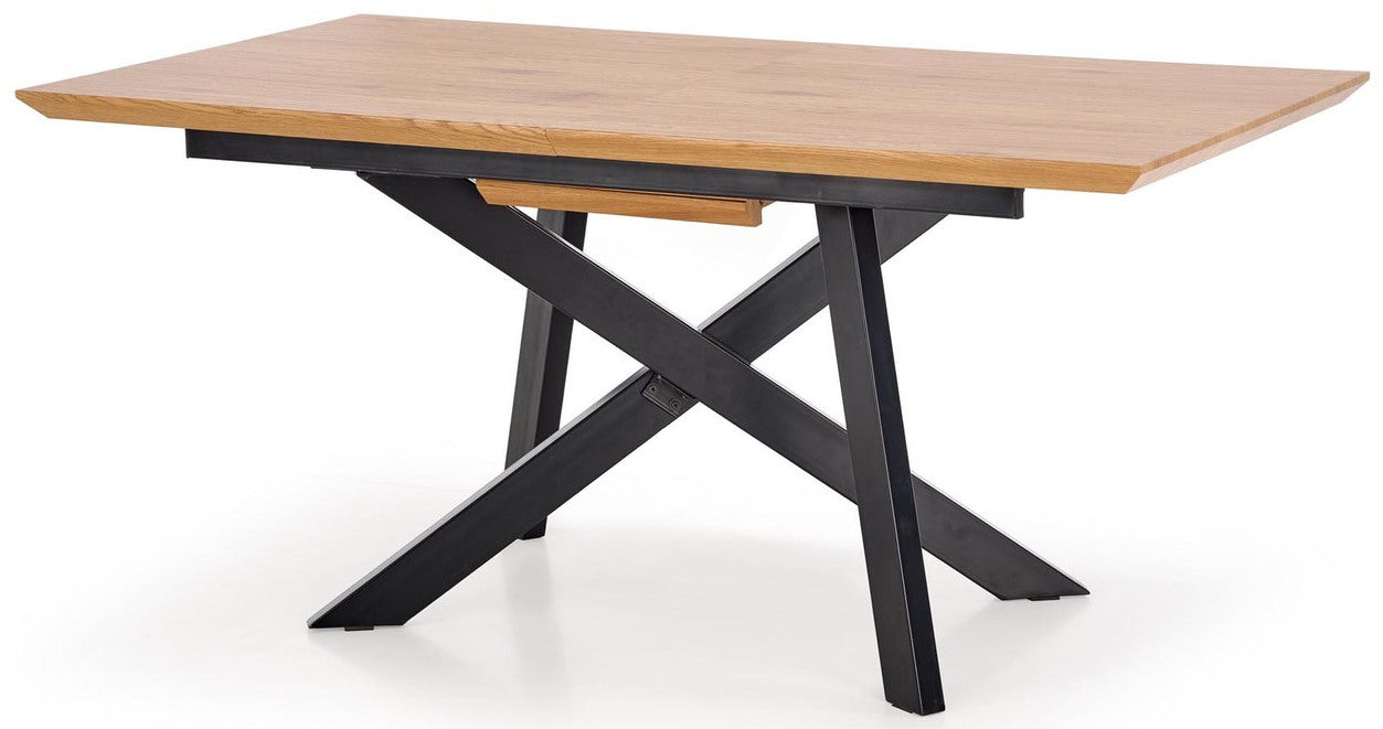 Kitchen Table East Yokohama | size: Length: 90cm, Width: 200cm, Height: 76cm | color: Black/Oak | image: 1 | variant: 1006840