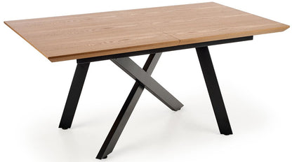 Kitchen Table East Yokohama | size: Length: 90cm, Width: 200cm, Height: 76cm | color: Black/Oak | image: 2 | variant: 1006840
